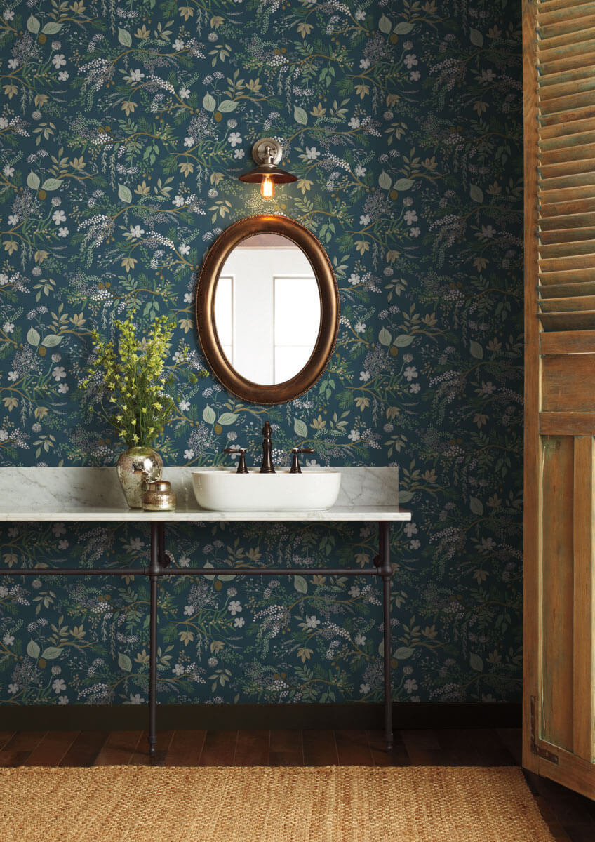 Rifle Paper Co. Juniper Forest Peel & Stick Wallpaper Sample - Evergreen