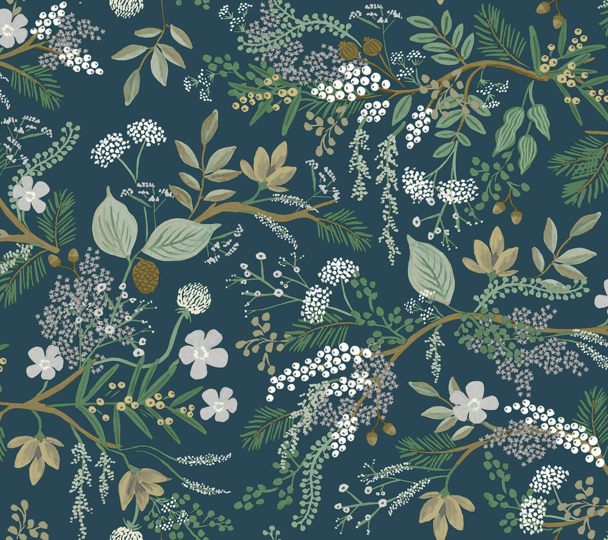 Rifle Paper Co. Juniper Forest Peel & Stick Wallpaper Sample - Evergreen