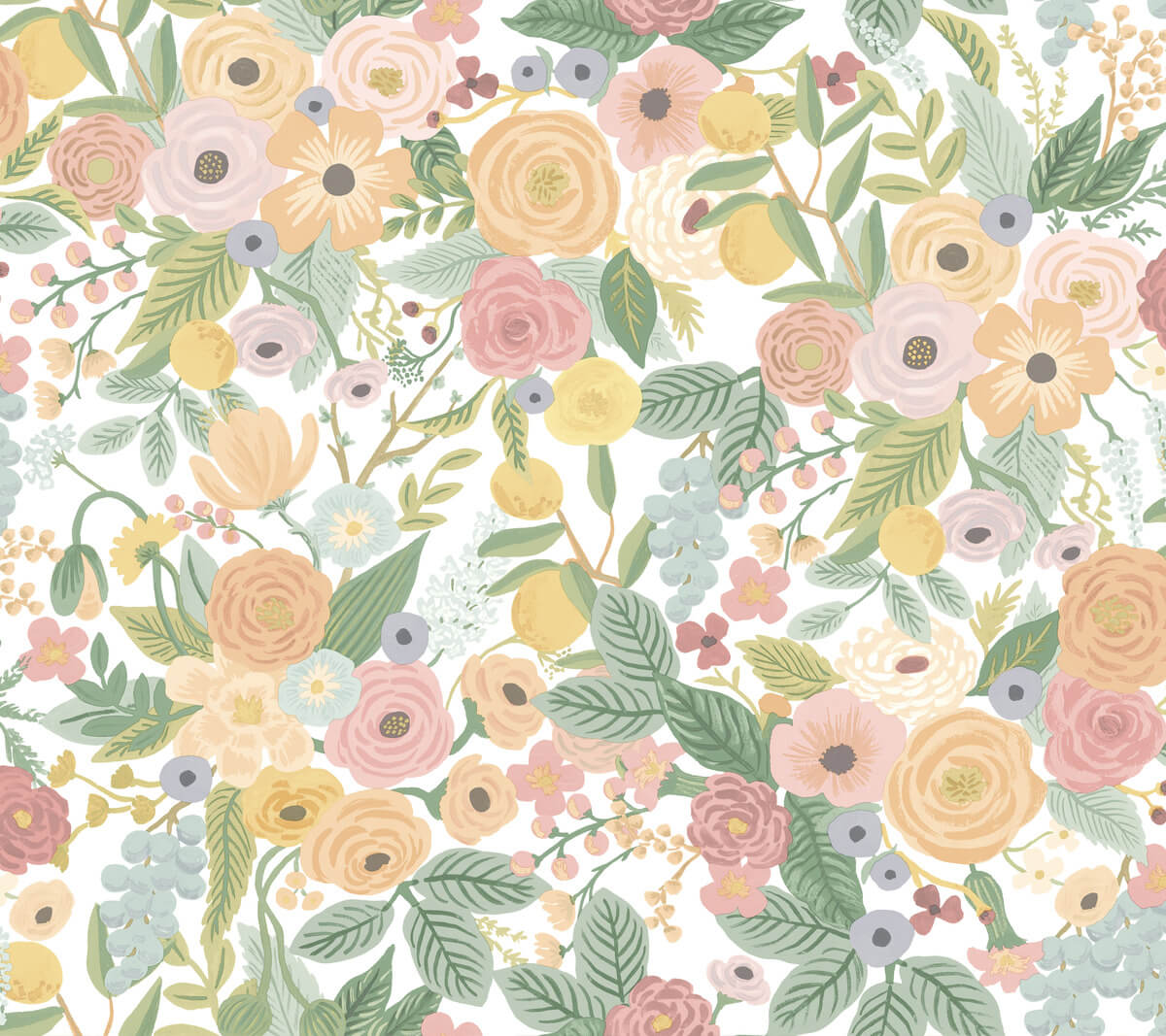 Rifle Paper Co. Garden Party Peel & Stick Wallpaper Sample - Pastels