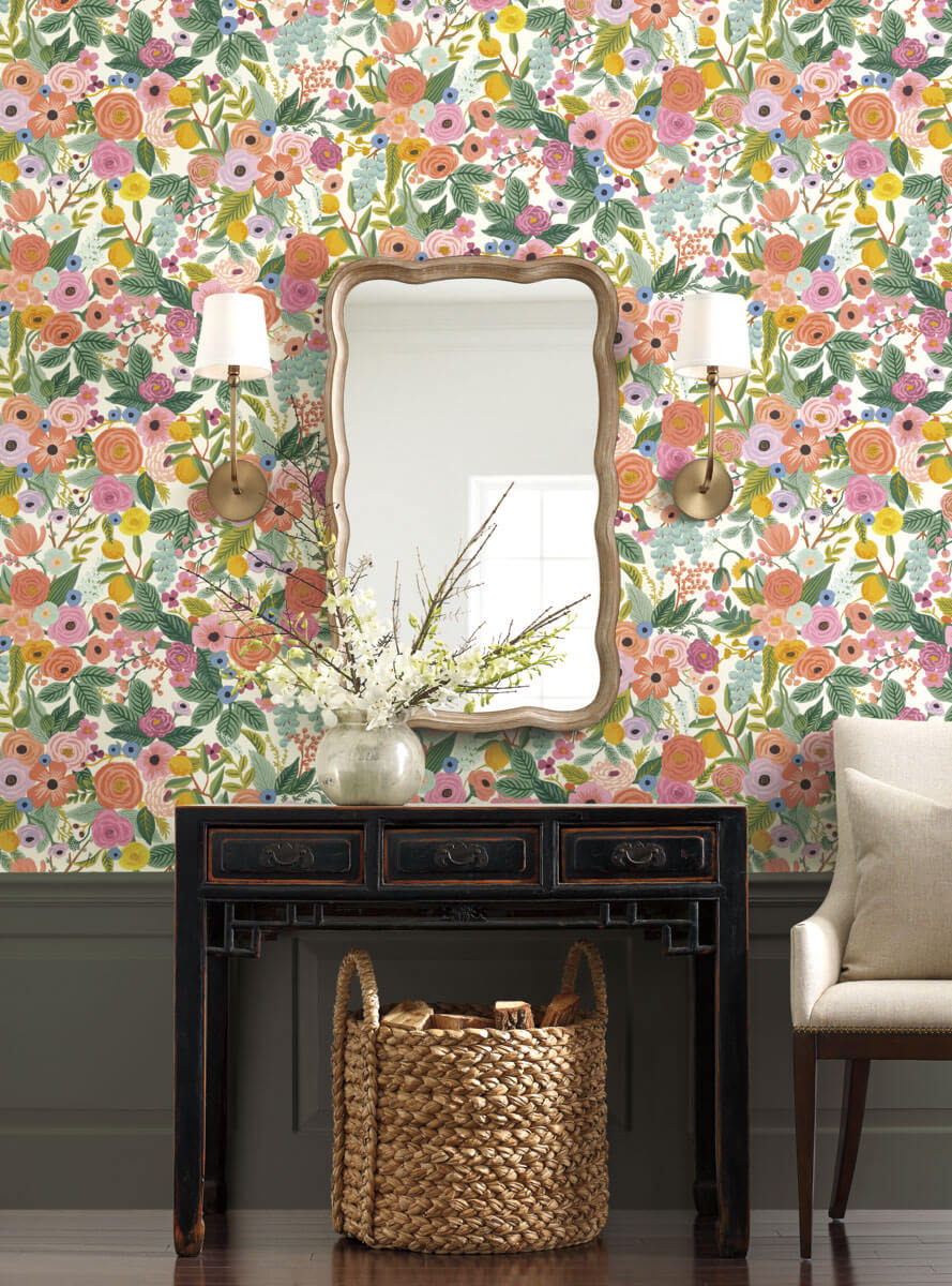 Rifle Paper Co. Garden Party Peel & Stick Wallpaper - Rose Multi