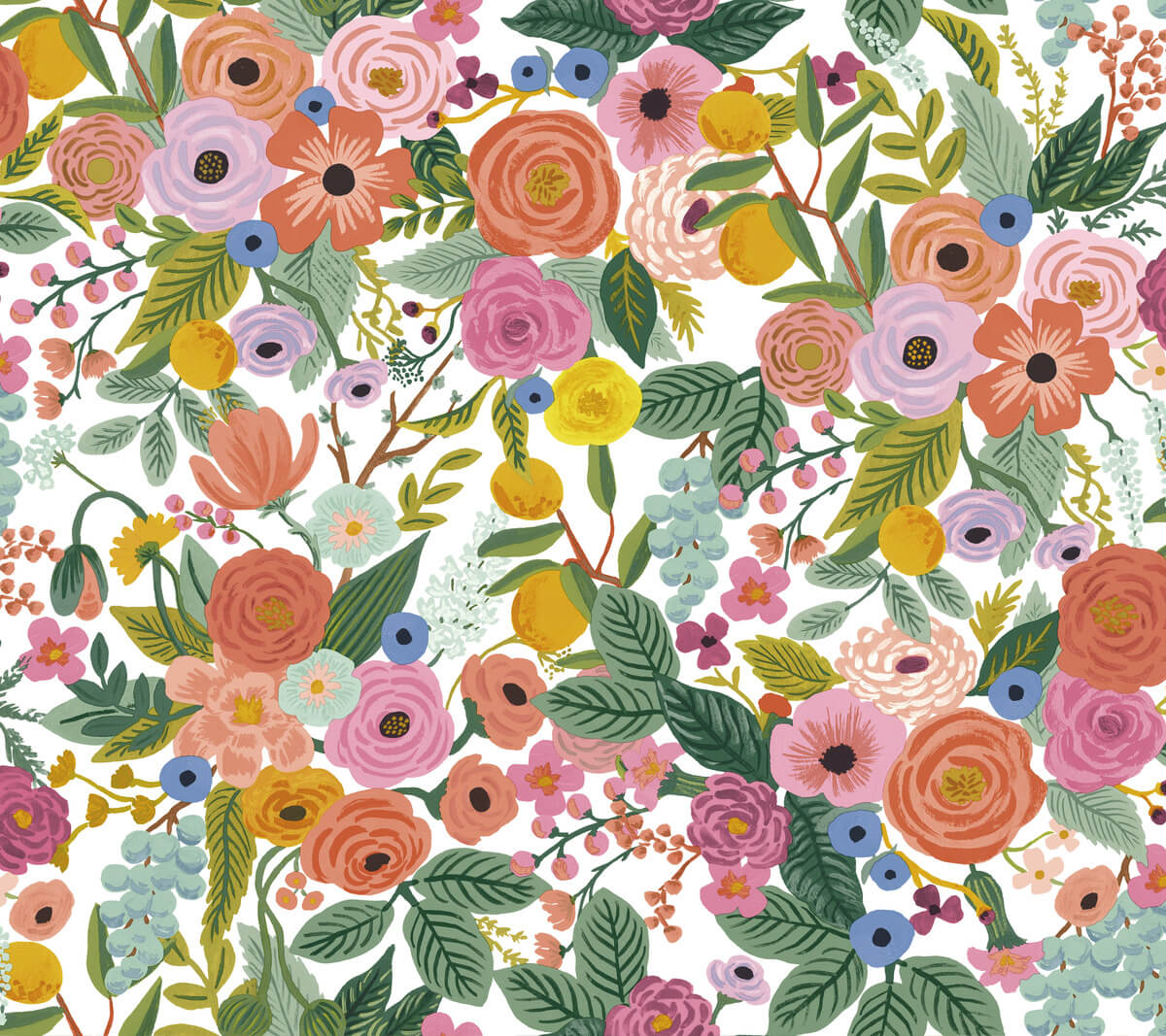 Rifle Paper Co. Garden Party Peel & Stick Wallpaper - Rose Multi