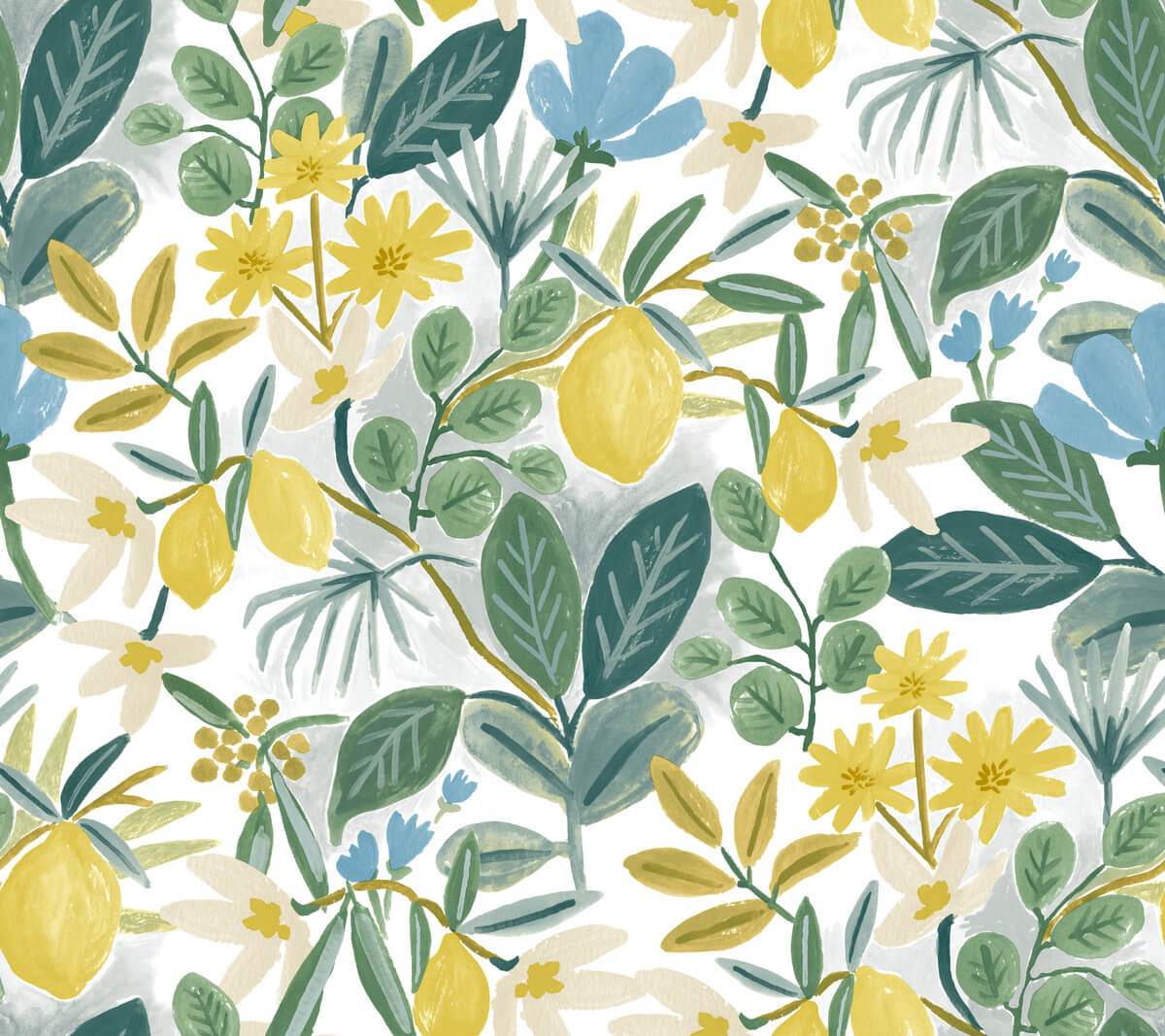 Rifle Paper Co. Amalfi Peel & Stick Wallpaper - Blue & Green