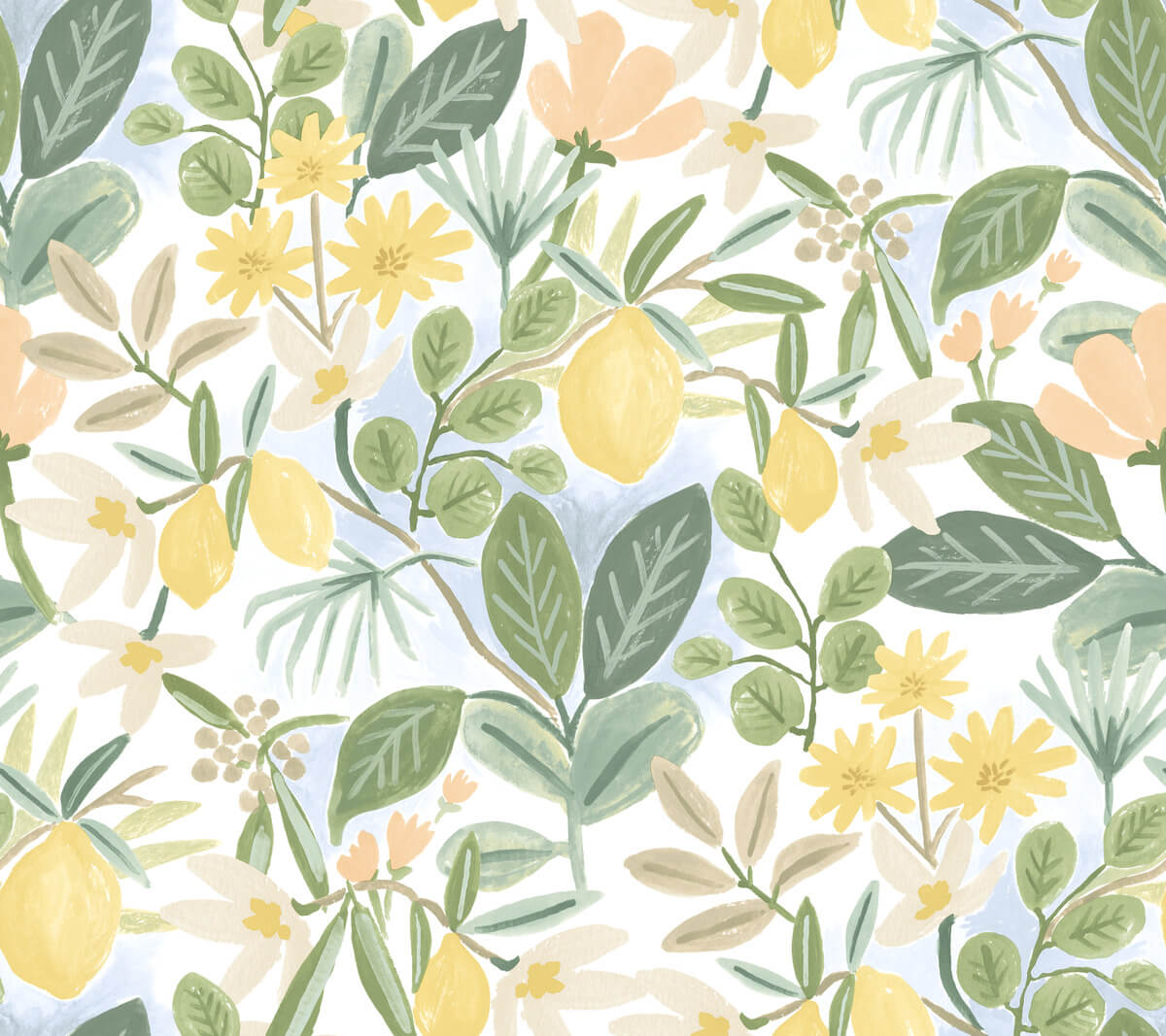 Rifle Paper Co. Amalfi Peel & Stick Wallpaper - Pink & Green