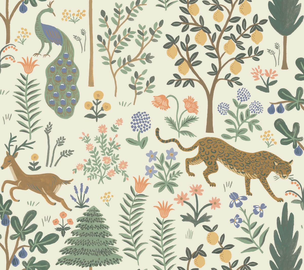 Rifle Paper Co. Menagerie Peel & Stick Wallpaper - Cream