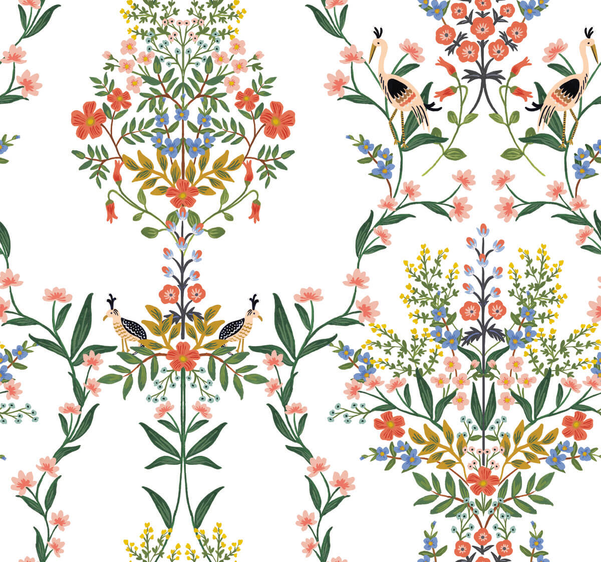 Rifle Paper Co. Luxembourg Peel & Stick Wallpaper - White