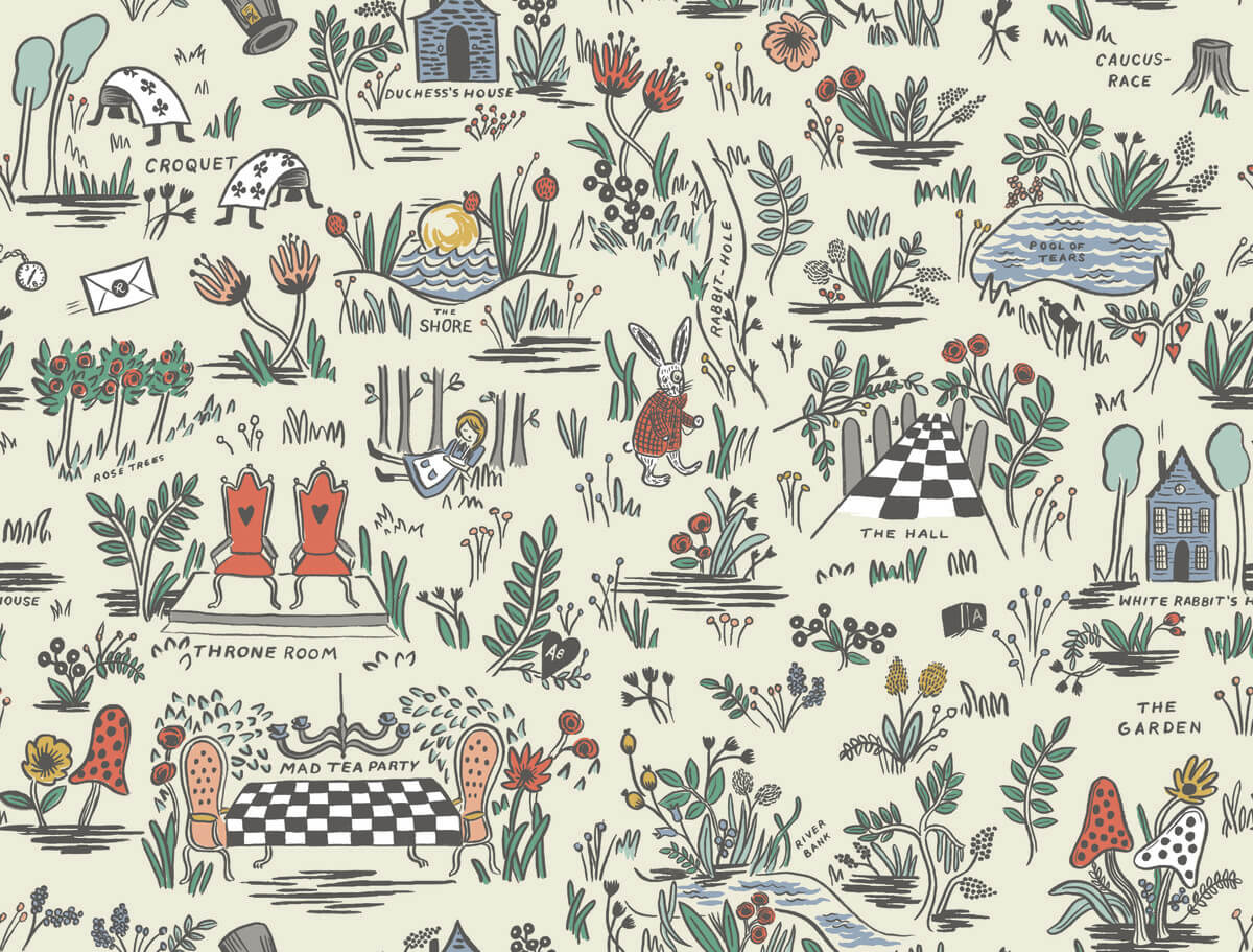Rifle Paper Co. Wonderland Peel & Stick Wallpaper