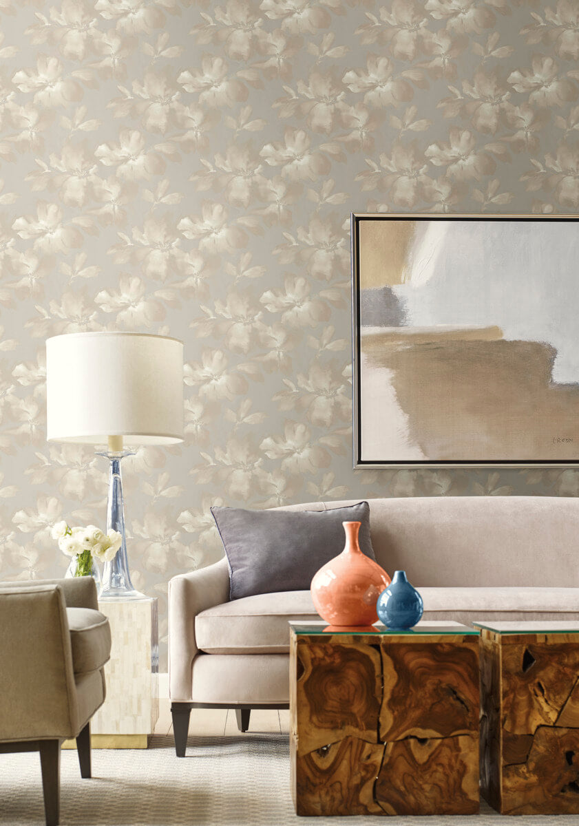 Simply Candice Midnight Blooms Peel & Stick Wallpaper - Neutral