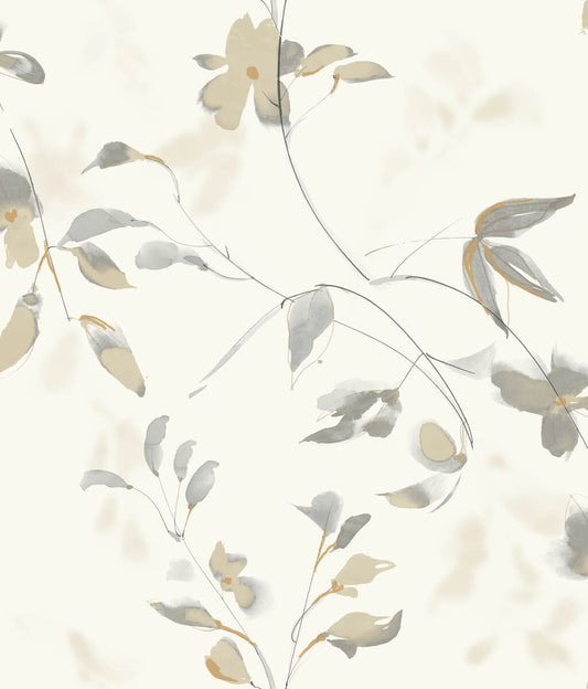 Simply Candice Linden Flower Peel & Stick Wallpaper - Neutral