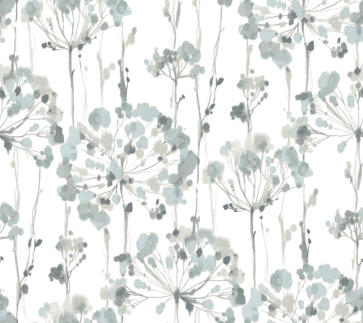 Simply Candice Flourish Peel & Stick Wallpaper - Sheer Blue