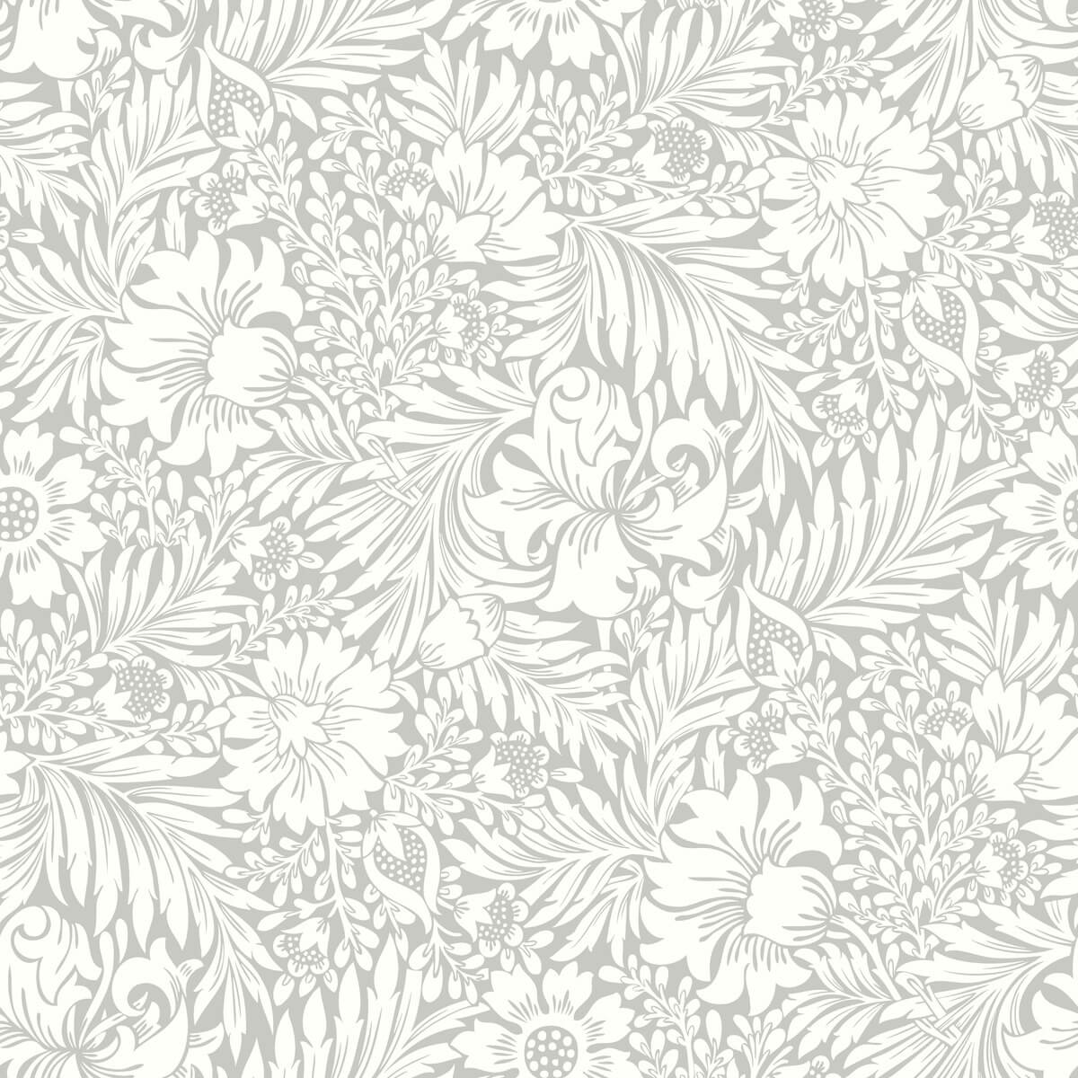 Erin & Ben Co. Modern Acanthus Peel & Stick Wallpaper Sample - Mist