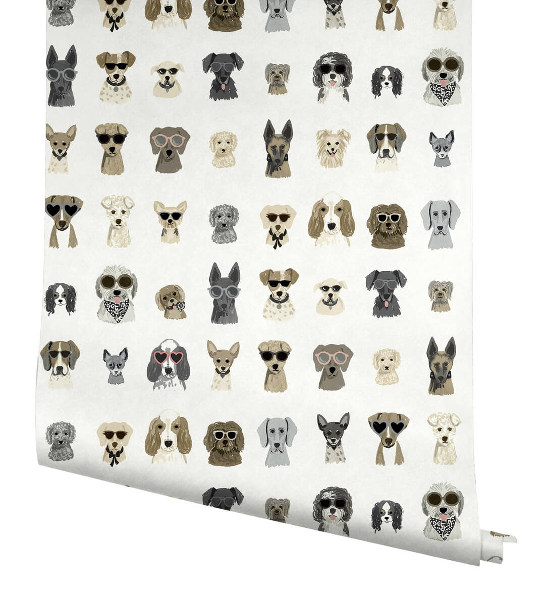 Rifle Paper Co. Dog Days Peel & Stick Wallpaper - Grey