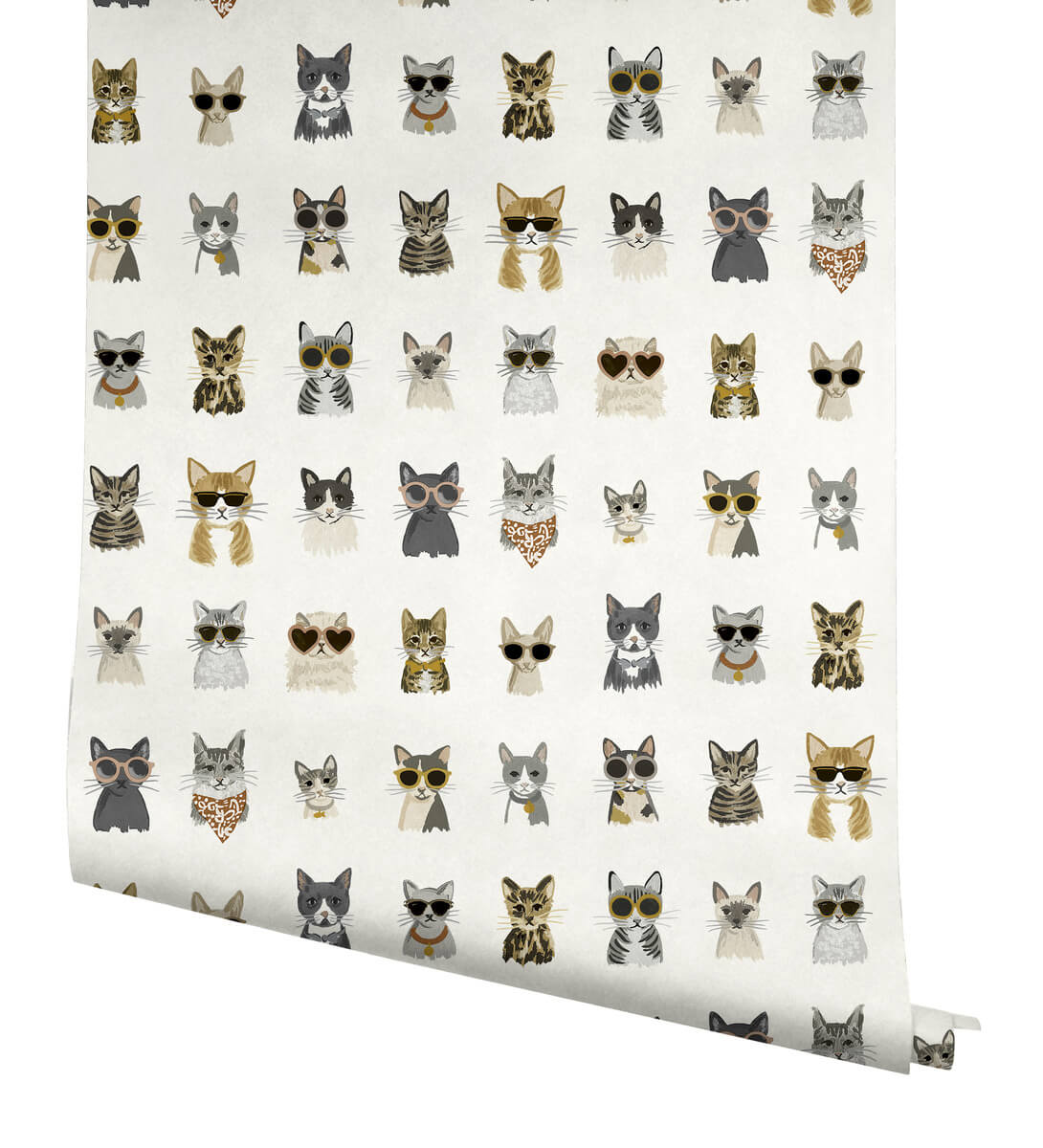 Rifle Paper Co. Cool Cats Peel & Stick Wallpaper - Grey