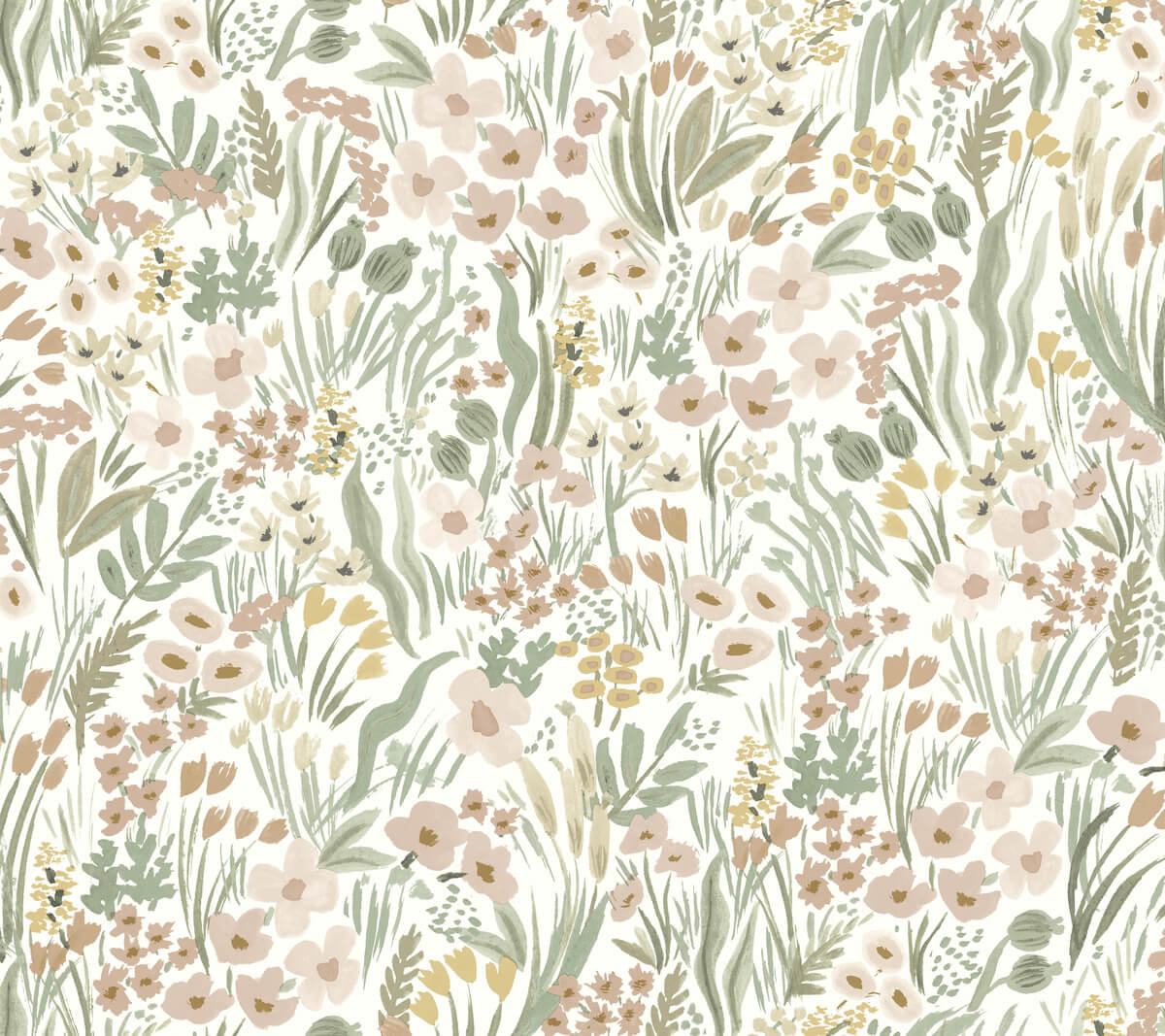 Rifle Paper Co. Lea Peel & Stick Wallpaper Sample - Blush