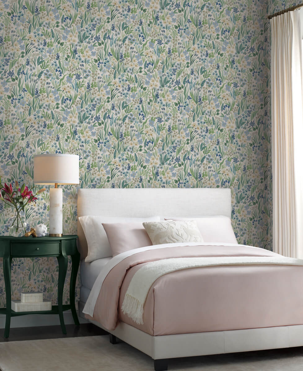 Rifle Paper Co. Lea Peel & Stick Wallpaper - Indigo