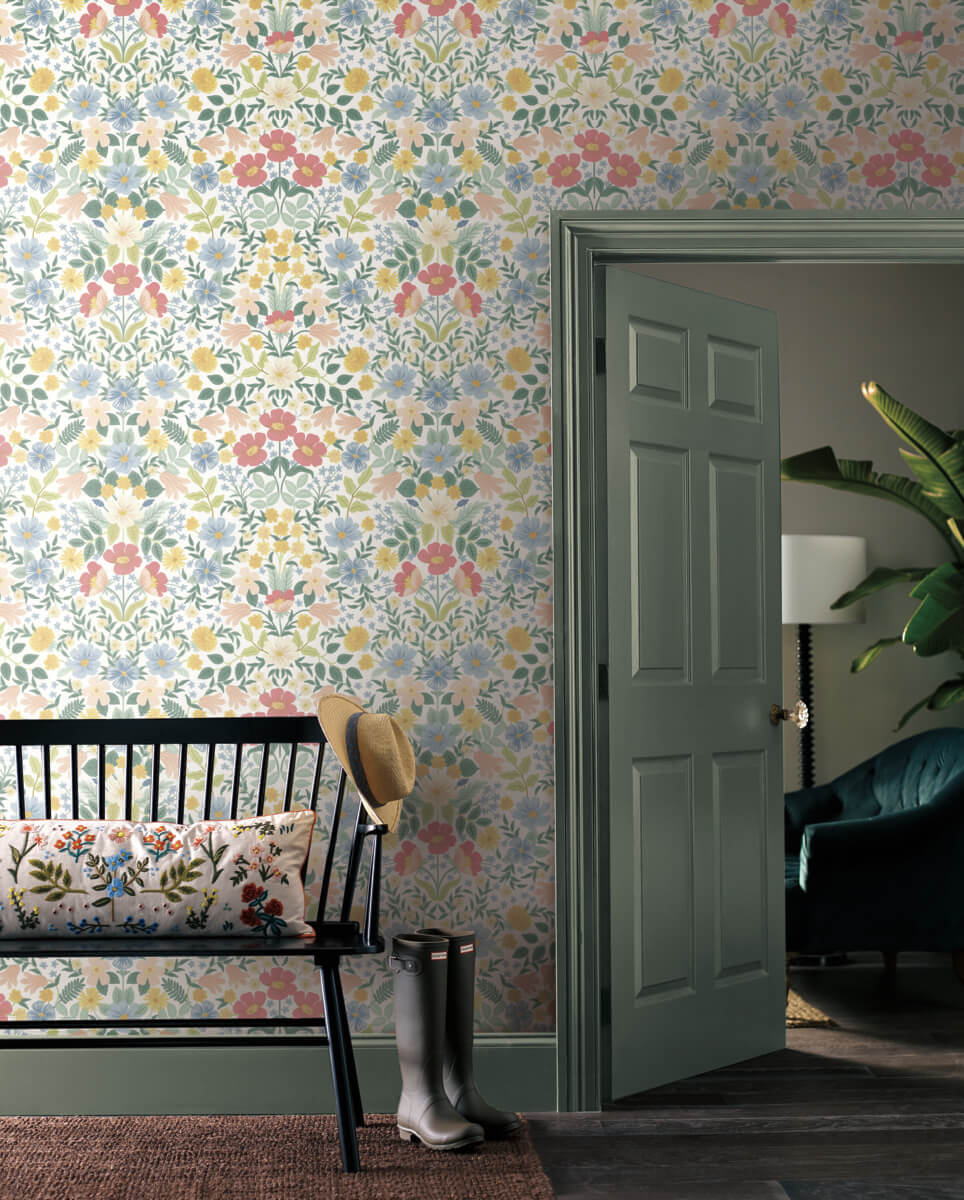 Rifle Paper Co. Bramble Garden Peel & Stick Wallpaper - Pastel