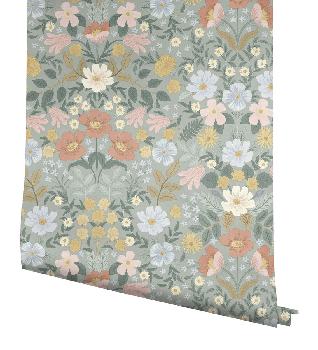 Rifle Paper Co. Bramble Garden Peel & Stick Wallpaper Sample - Sage