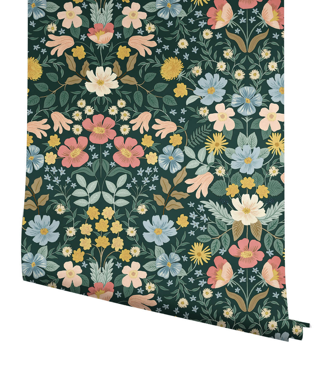 Rifle Paper Co. Bramble Garden Peel & Stick Wallpaper - Emerald Green