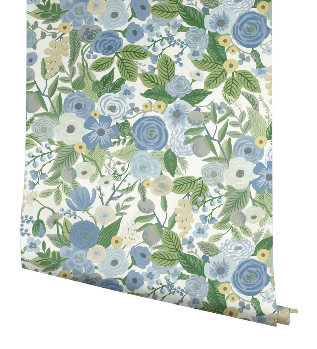 Rifle Paper Co. Garden Party Peel & Stick Wallpaper - Blue & Green