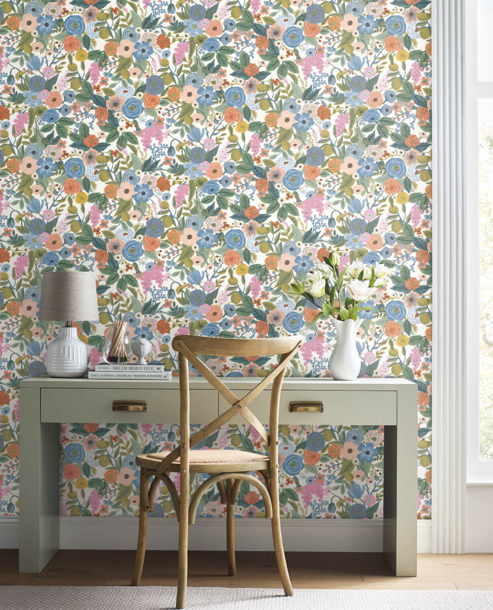 Rifle Paper Co. Garden Party Peel & Stick Wallpaper - Cobalt