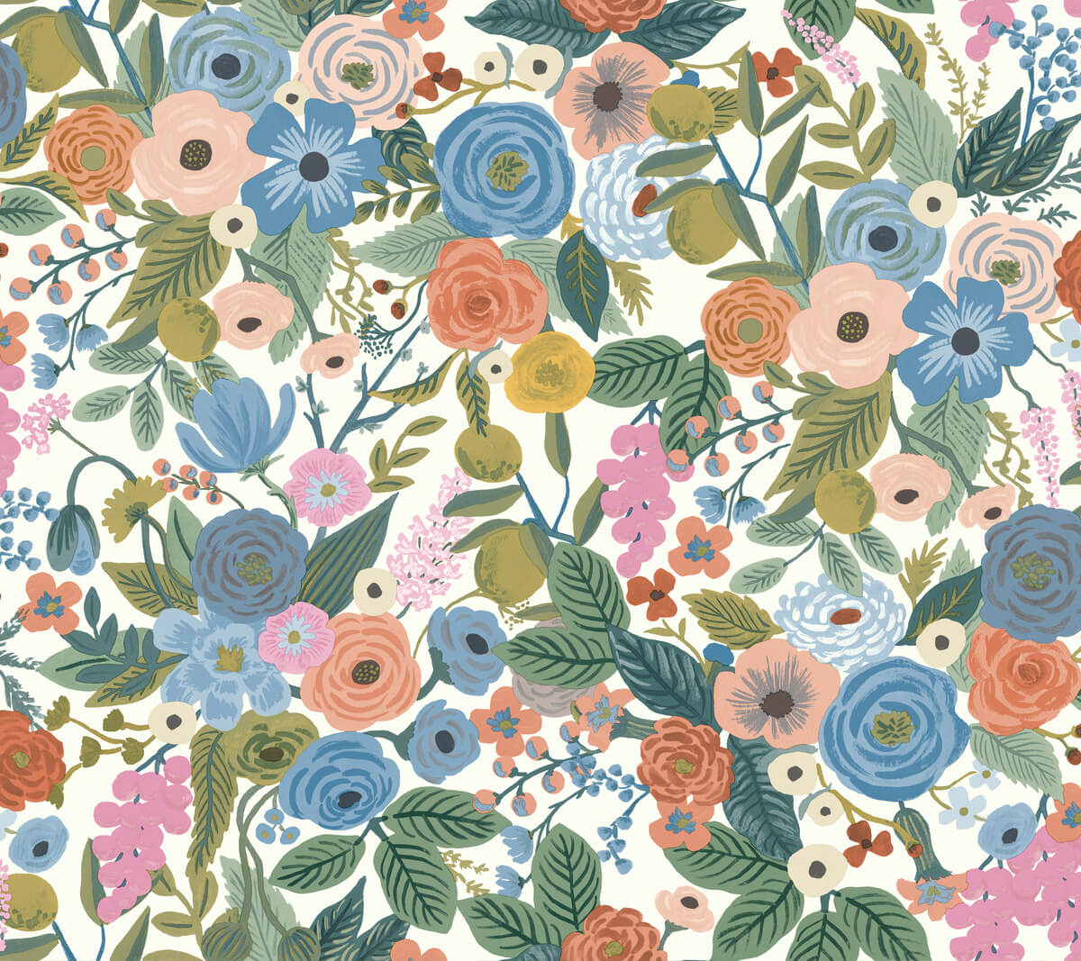 Rifle Paper Co. Garden Party Peel & Stick Wallpaper - Cobalt