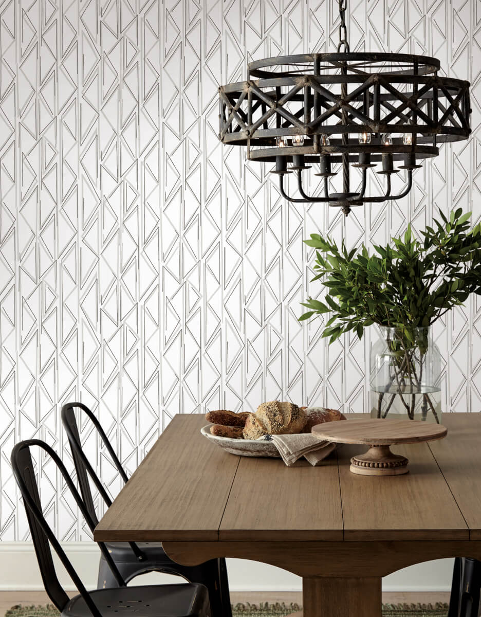 Magnolia Home Sideways Sketch Peel & Stick Wallpaper - Gray