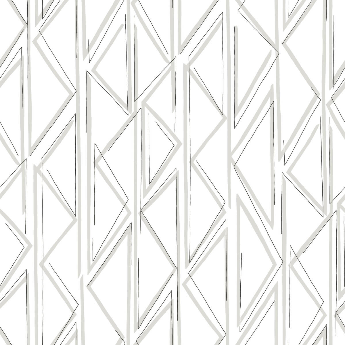 Magnolia Home Sideways Sketch Peel & Stick Wallpaper - Gray