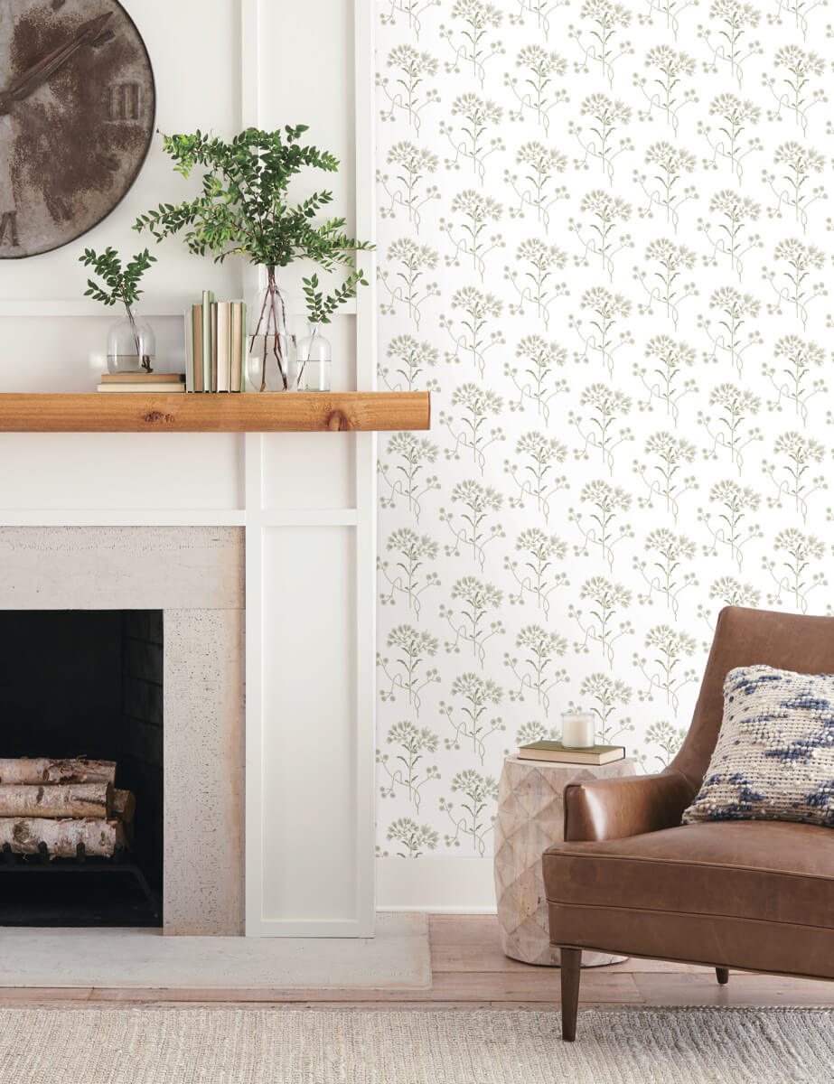 Magnolia Home Wildflower Peel & Stick Wallpaper - Green