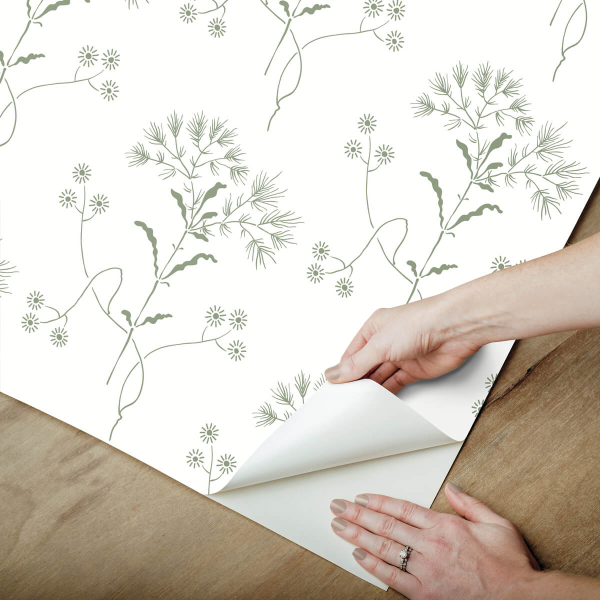 Magnolia Home Wildflower Peel & Stick Wallpaper - Green