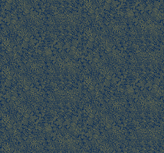 Rifle Paper Co. Champagne Dots Wallpaper - Gold & Navy