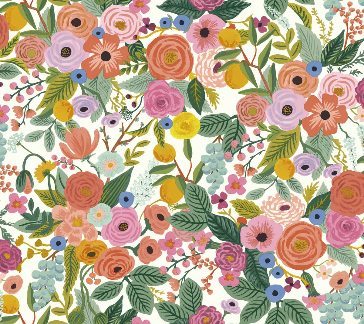 Rifle Paper Co. Garden Party Wallpaper - Rose Multi