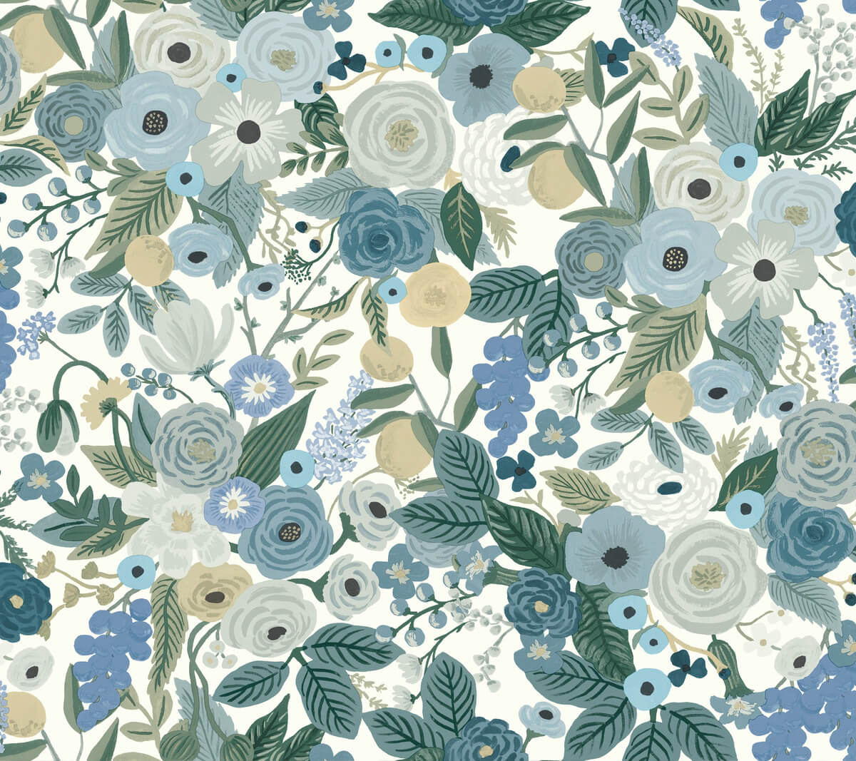 Rifle Paper Co. Garden Party Wallpaper Sample - Blue