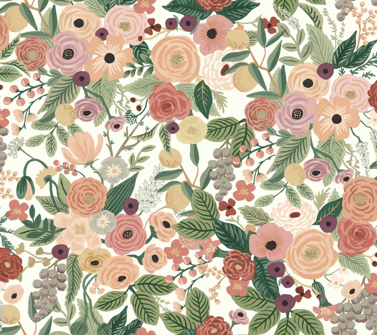 Rifle Paper Co. Garden Party Wallpaper - Burgundy