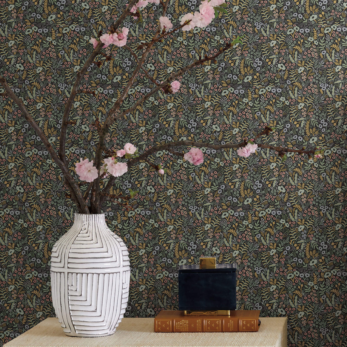 Rifle Paper Co. Tapestry Wallpaper - Black