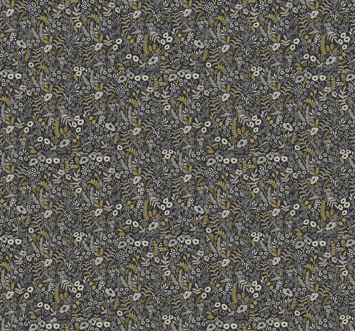 Rifle Paper Co. Tapestry Wallpaper - Black & Beige