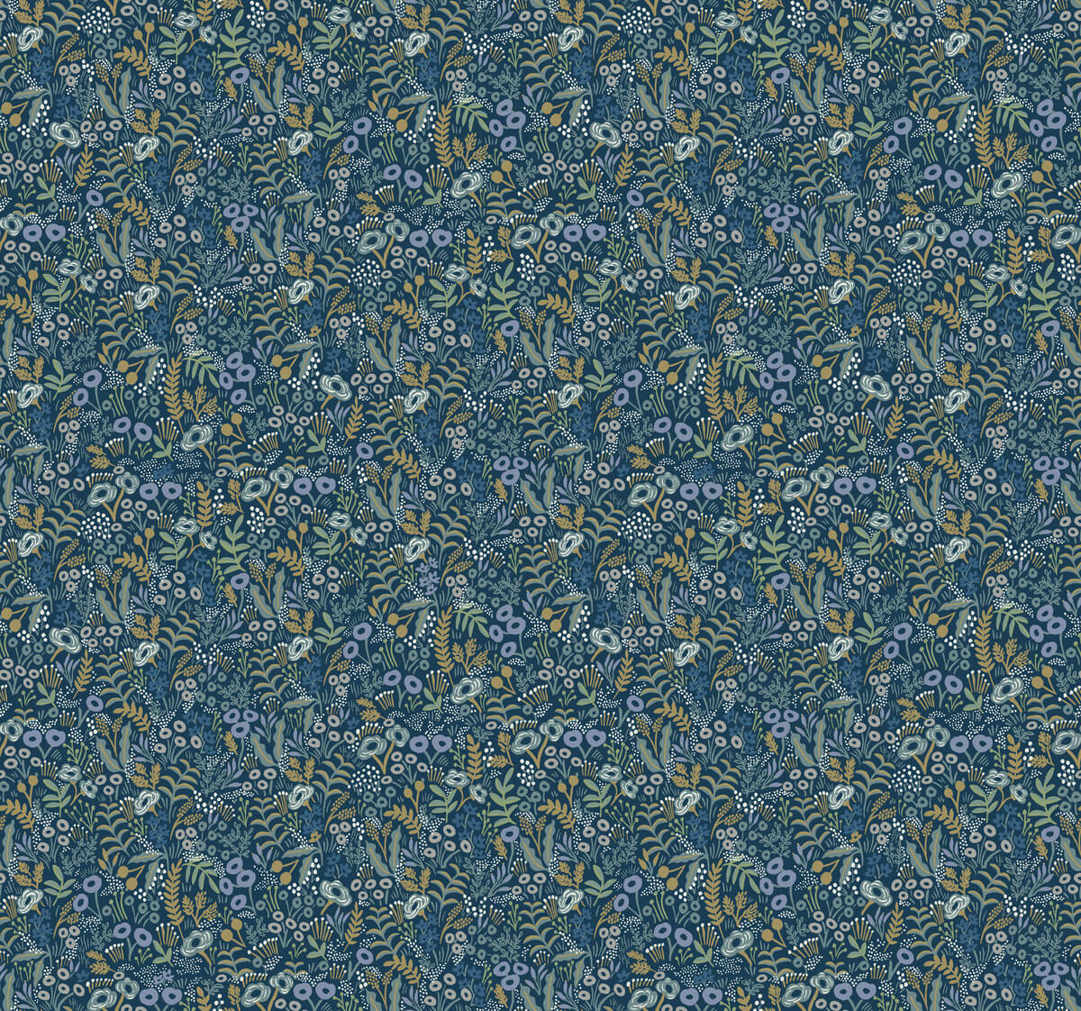 Rifle Paper Co. Tapestry Wallpaper - Indigo Blue
