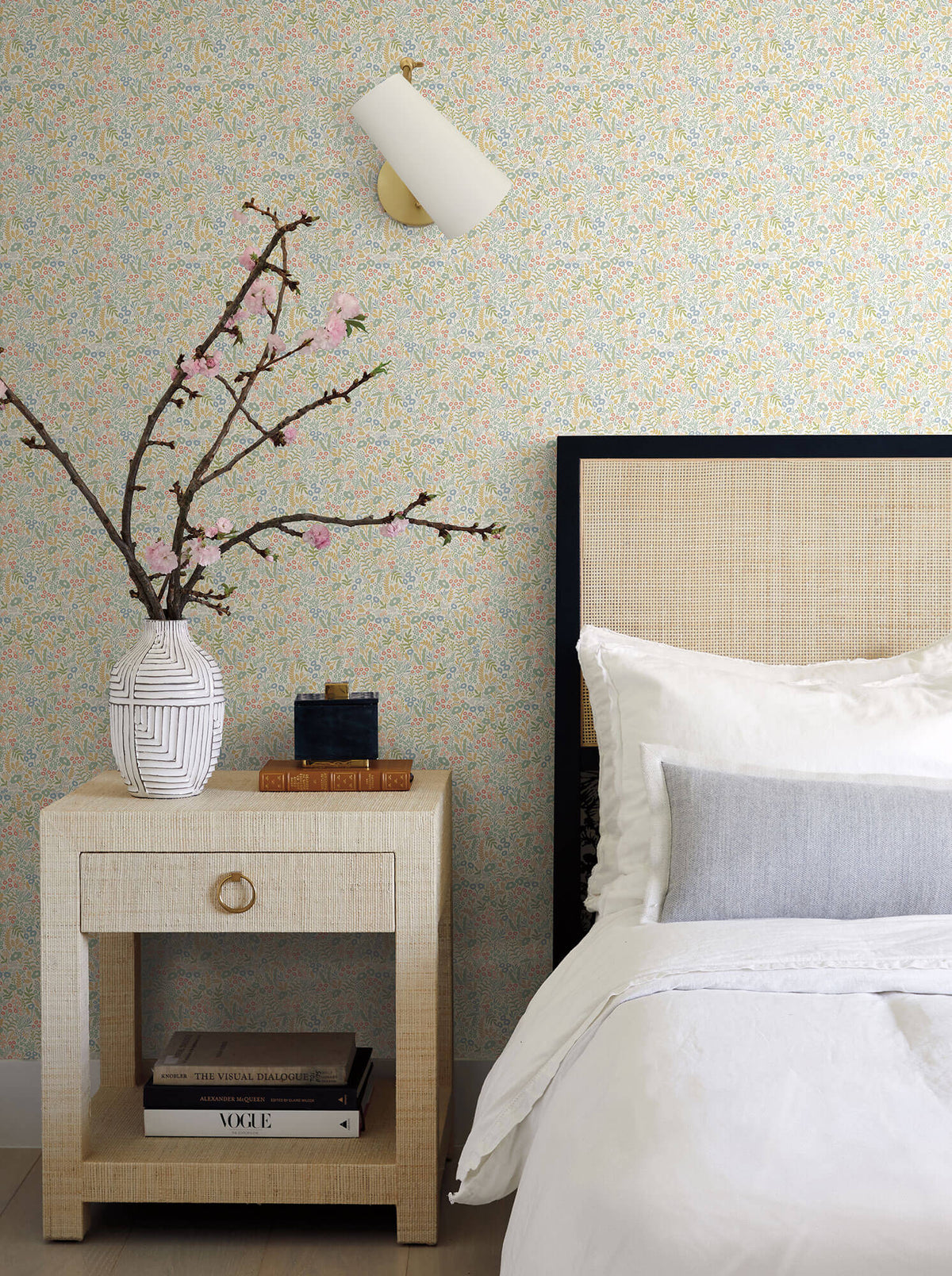 Rifle Paper Co. Tapestry Wallpaper - Pastel & Gold