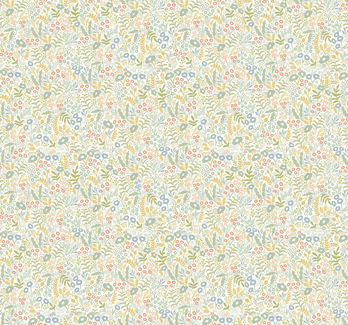 Rifle Paper Co. Tapestry Wallpaper - Pastel & Gold