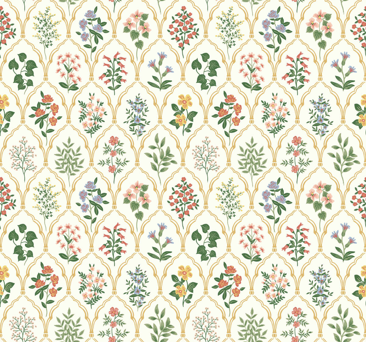Rifle Paper Co. Hawthorne Wallpaper - Cream