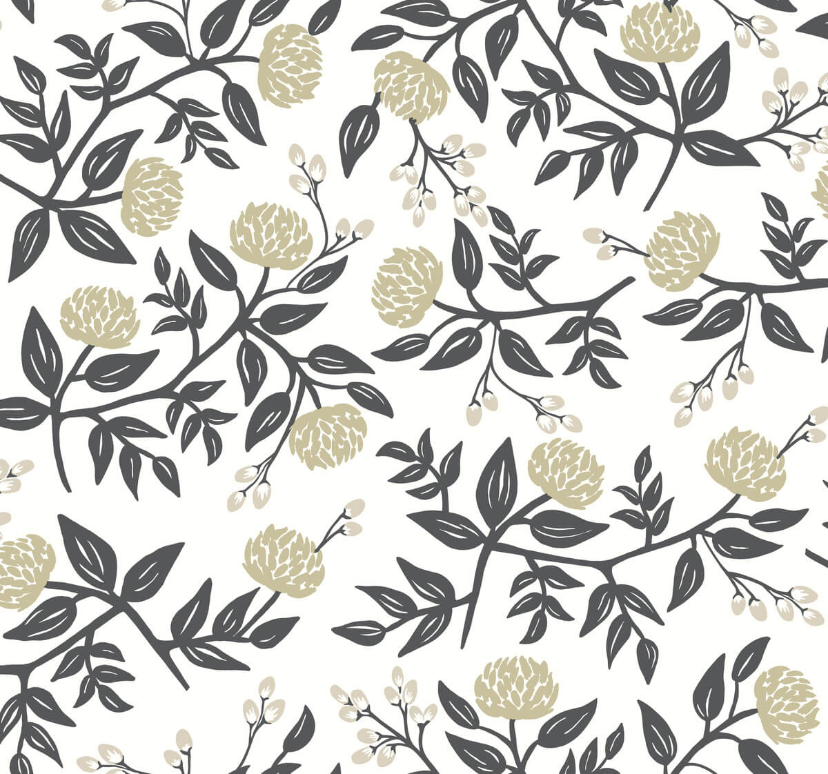Rifle Paper Co. Peonies Wallpaper - Black & White