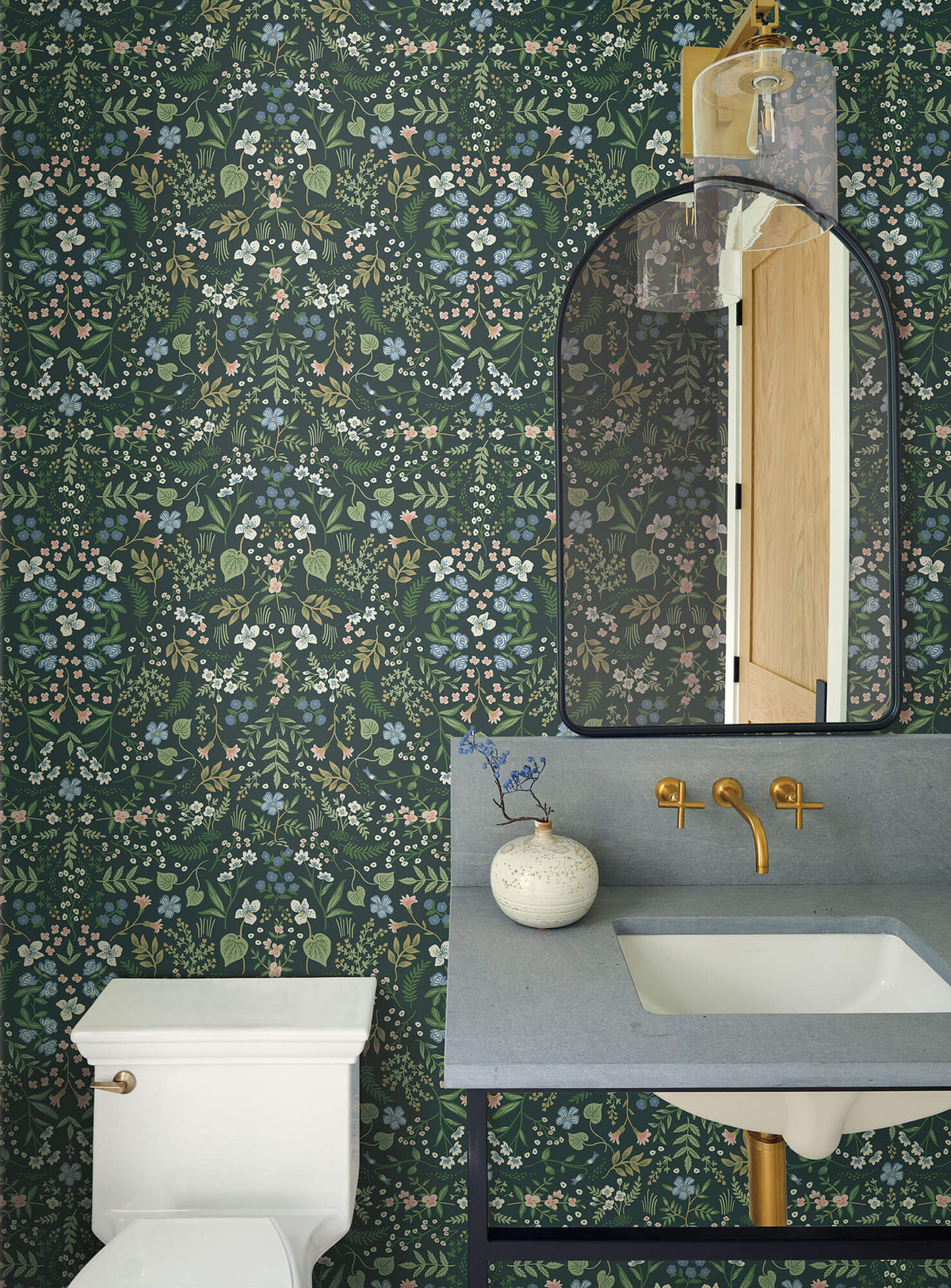 Rifle Paper Co. Wildwood Wallpaper - Hunter Green