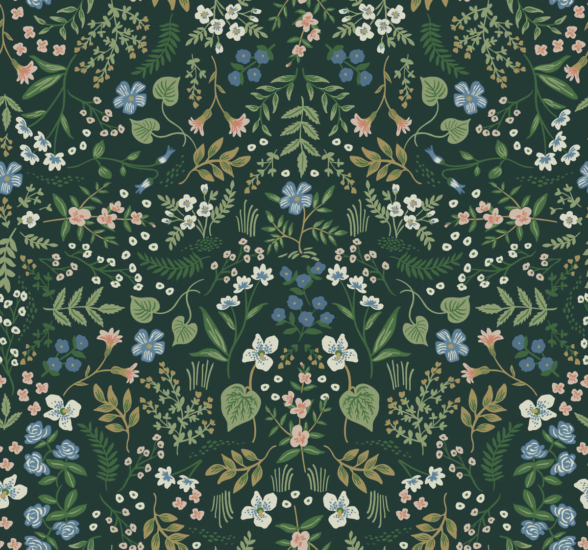 Rifle Paper Co. Wildwood Wallpaper - Hunter Green