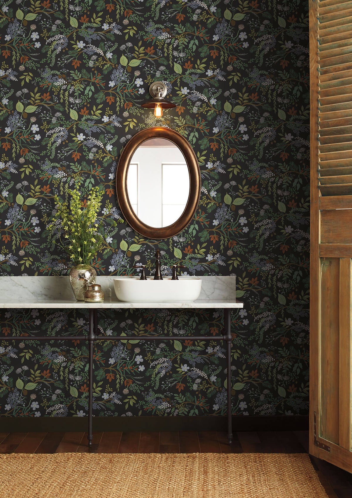 Rifle Paper Co. Juniper Forest Wallpaper - Black
