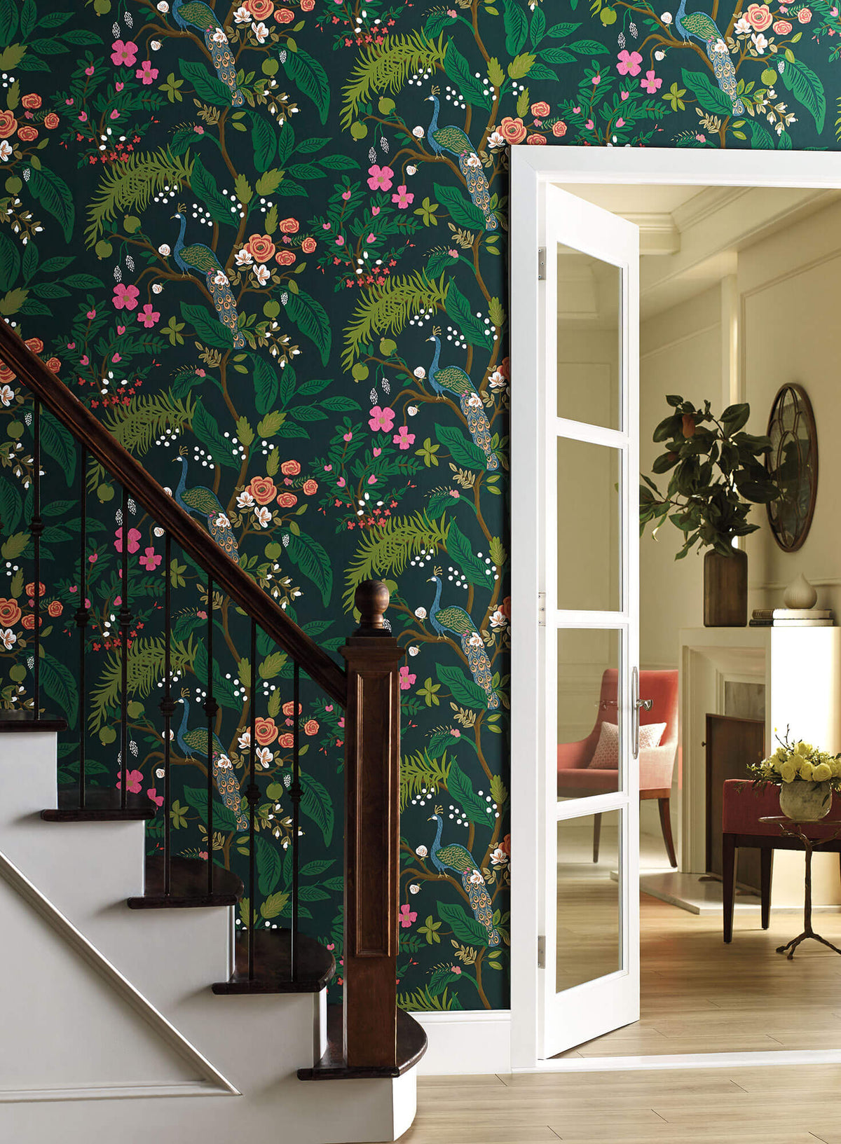 Rifle Paper Co. Peacock Wallpaper - Emerald