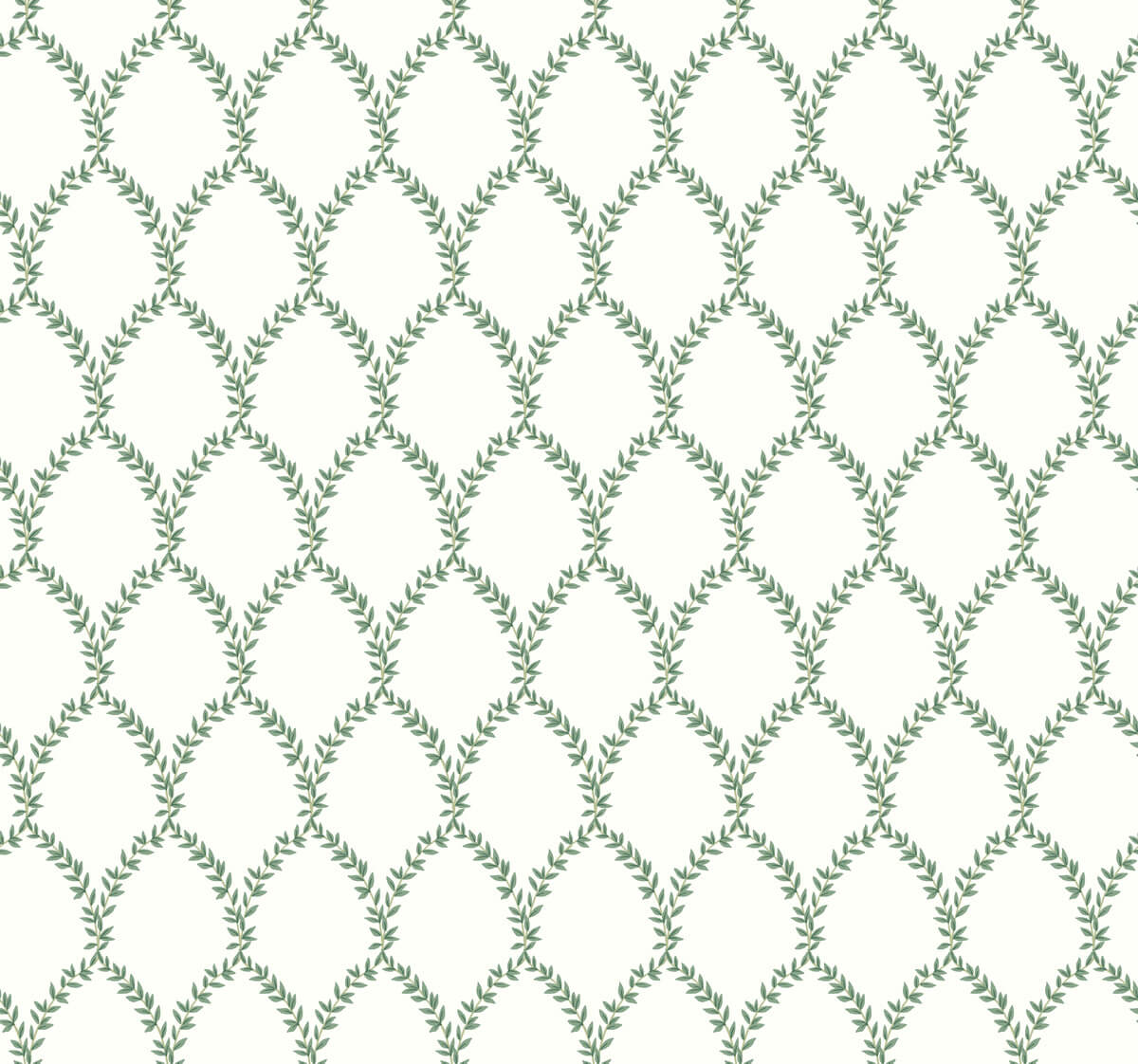 Rifle Paper Co. Laurel Wallpaper - Green & White