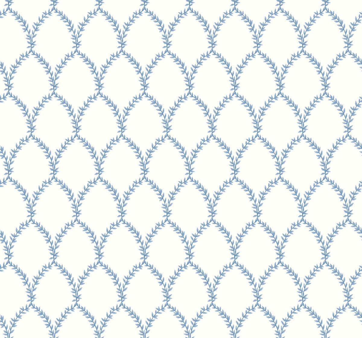 Rifle Paper Co. Laurel Wallpaper - Blue & White