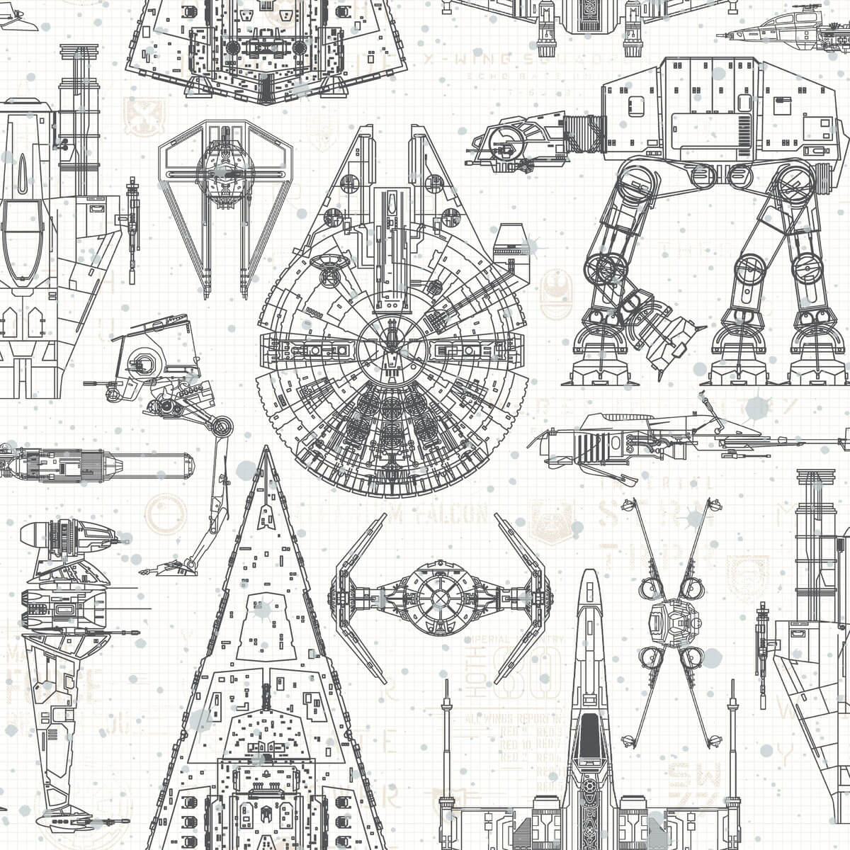 Star Wars Ship Stencil