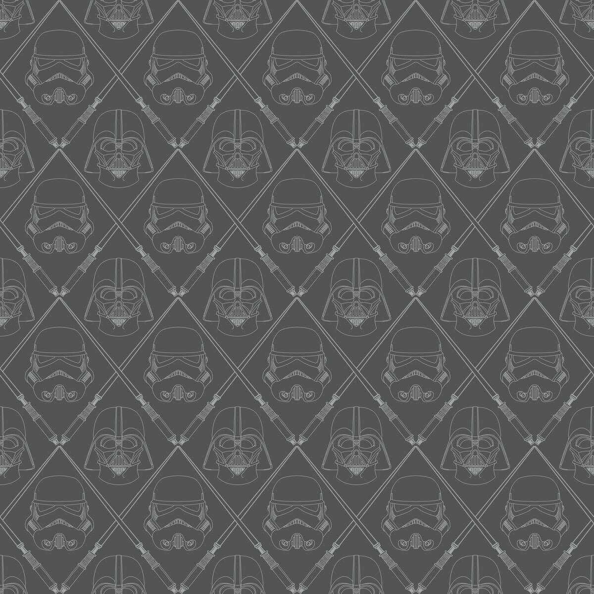 Star Wars Dark Side Peel & Stick Wallpaper - Dark Gray