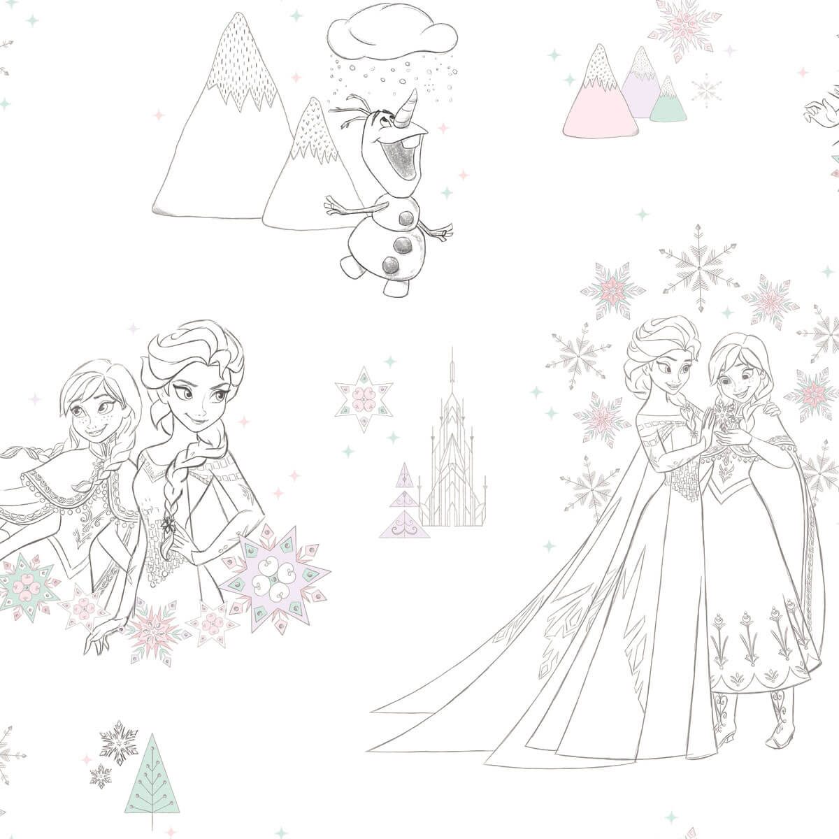 Disney Frozen Peel & Stick Wallpaper - SAMPLE