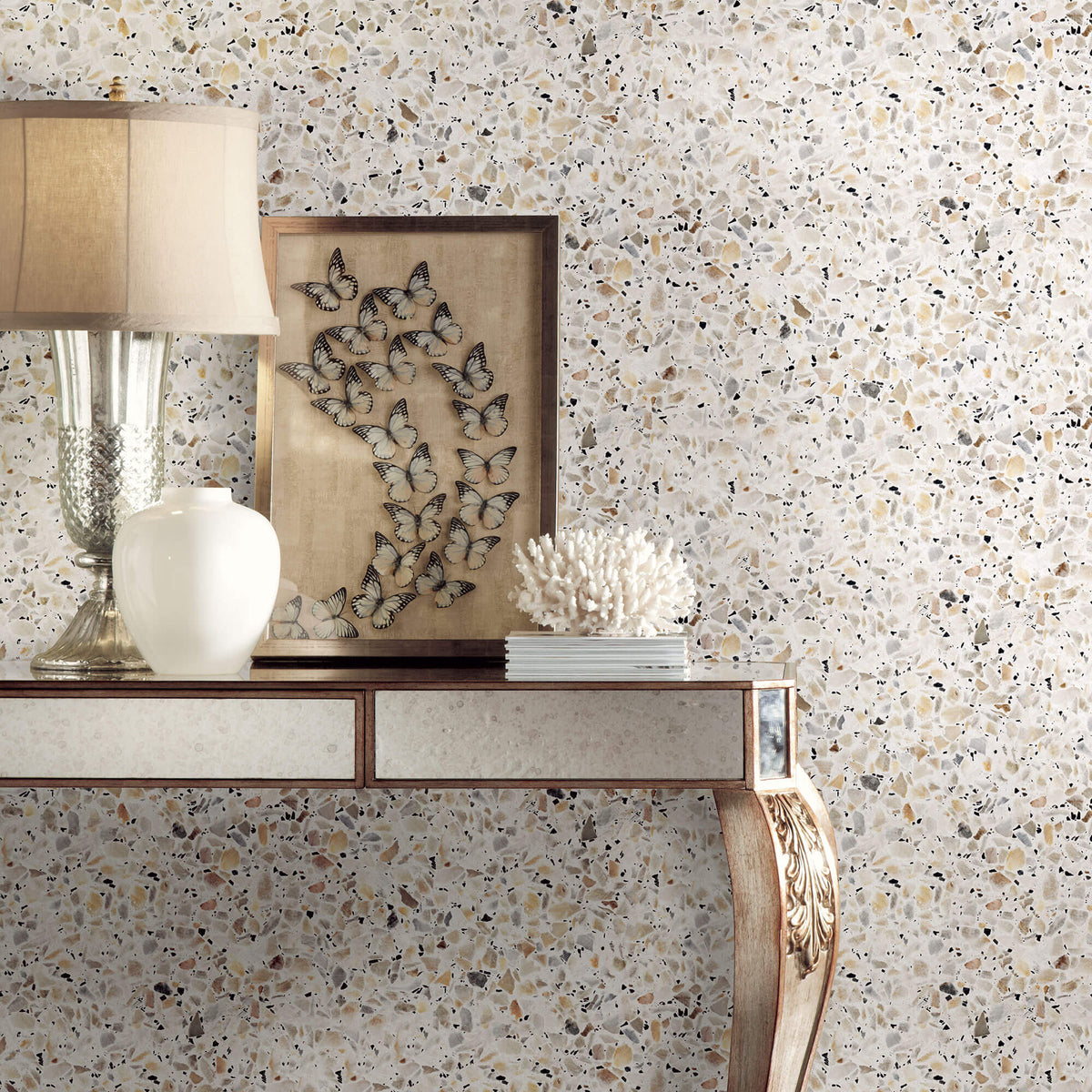 York Terrazzo Dots Peel & Stick Wallpaper - Multicolored