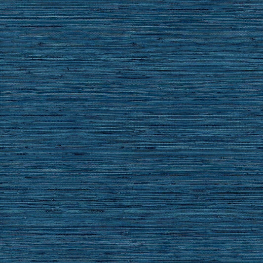 Faux Grasscloth Peel & Stick Wallpaper - Navy Blue